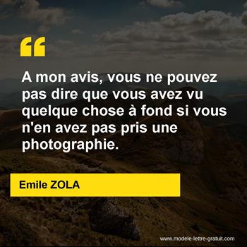 Citation de Emile ZOLA