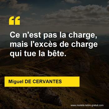 Ce N Est Pas La Charge Mais L Exces De Charge Qui Tue La Bete