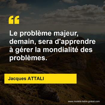 Citation de Jacques ATTALI