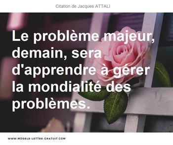Citation de Jacques ATTALI