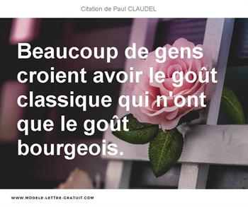 Citation de Paul CLAUDEL