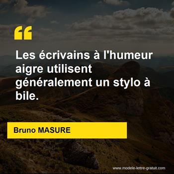Citation de Bruno MASURE