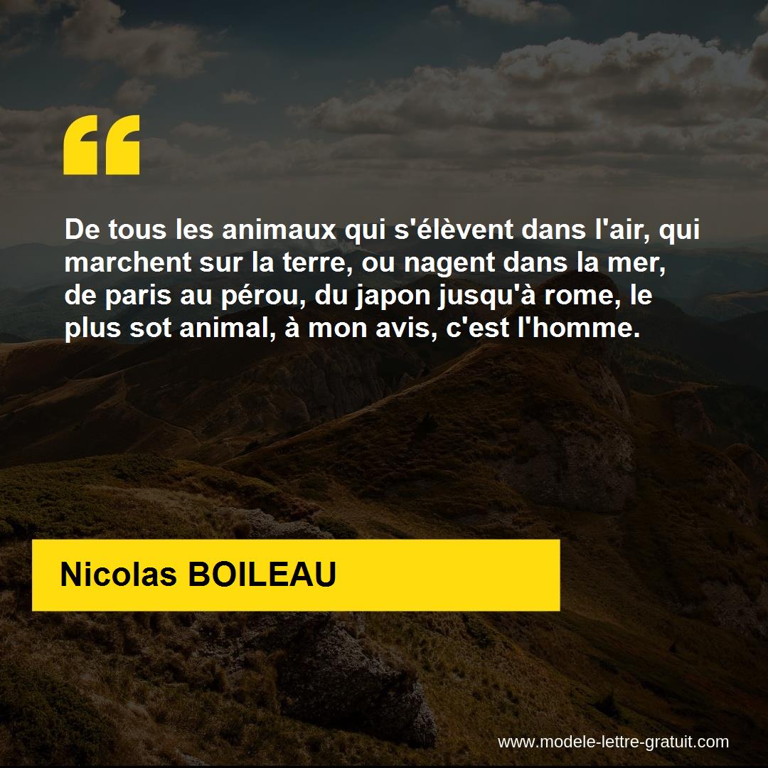 De Tous Les Animaux Qui Sélèvent Dans Lair Qui Marchent