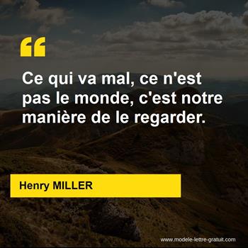 Citation de Henry MILLER
