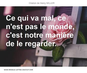 Citation de Henry MILLER