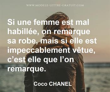 Citation de Coco CHANEL
