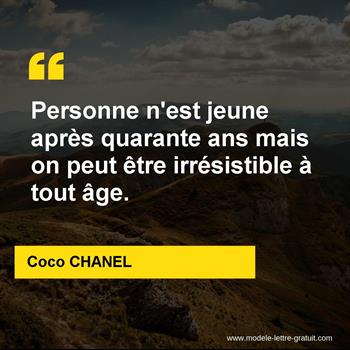 Citation de Coco CHANEL