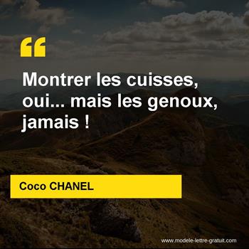 Citation de Coco CHANEL
