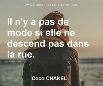 Citation de Coco CHANEL