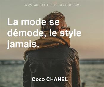 Citation de Coco CHANEL
