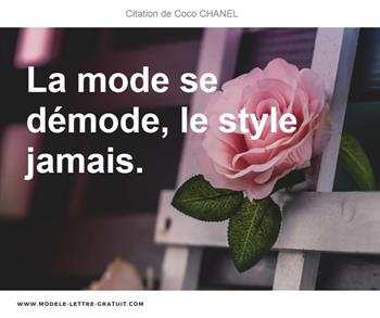 Citation de Coco CHANEL