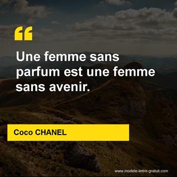 Citation de Coco CHANEL