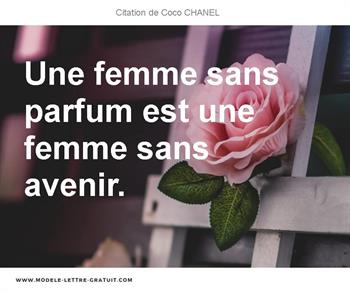 Citation de Coco CHANEL