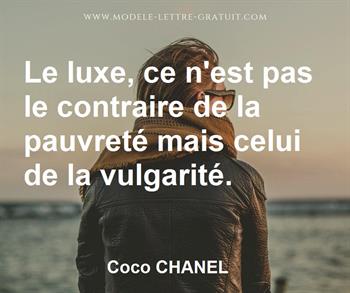 Citation de Coco CHANEL
