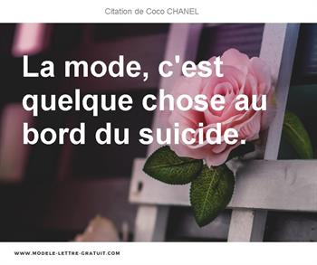 Citation de Coco CHANEL