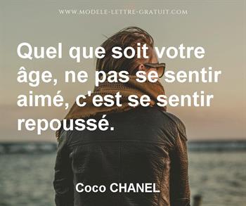 Citation de Coco CHANEL