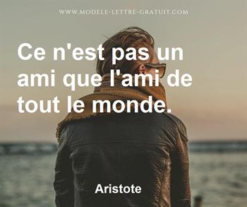 Citation de Aristote