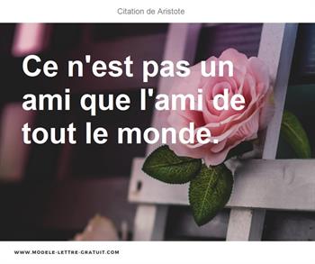 Citation de Aristote