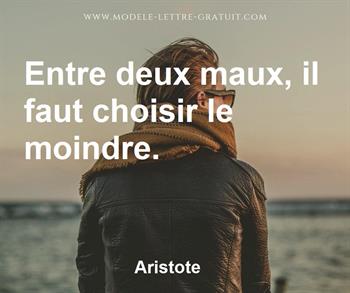 Citation de Aristote
