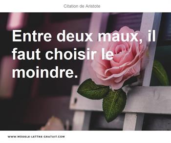 Citation de Aristote