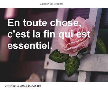 Citation de Aristote