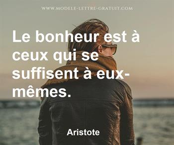 Citation de Aristote