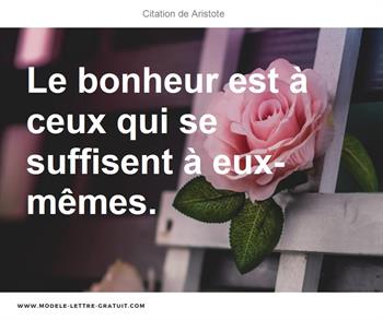 Citation de Aristote