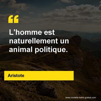 Citation de Aristote