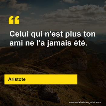 Citation de Aristote