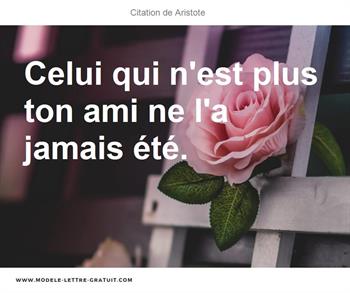 Citation de Aristote