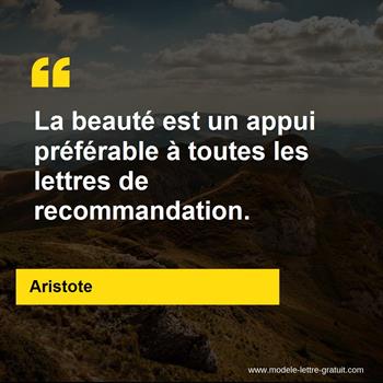 Citation de Aristote