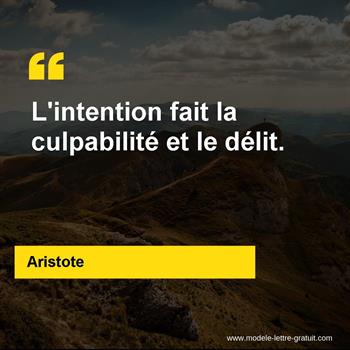 Citation de Aristote