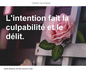 Citation de Aristote