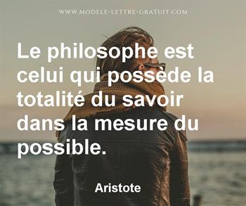 Citation de Aristote