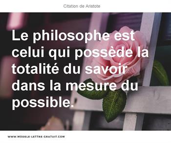 Citation de Aristote