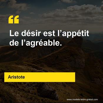 Citation de Aristote