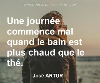 Citation de José ARTUR