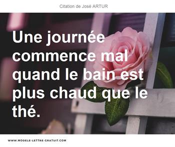 Citation de José ARTUR