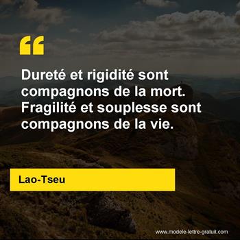 Durete Et Rigidite Sont Compagnons De La Mort Fragilite Et