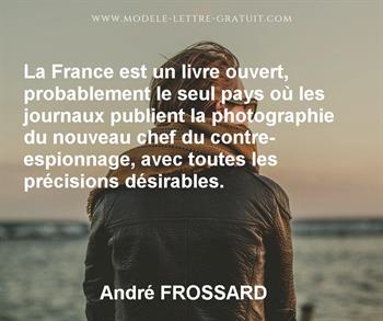 Citation de André FROSSARD