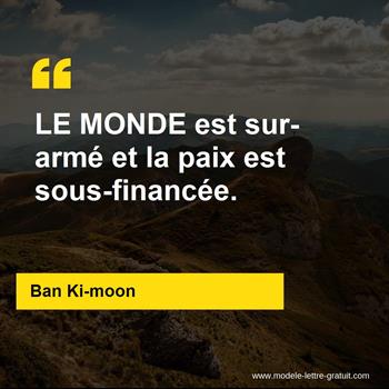 Citation de Ban Ki-moon