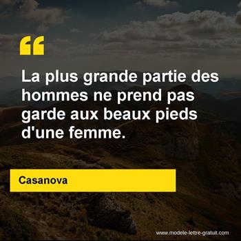 Citation de Casanova