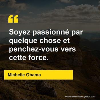 Citation de Michelle Obama