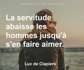 Citation de Luc de Clapiers