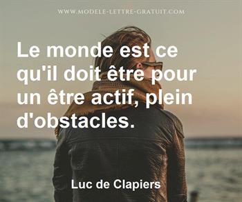 Citation de Luc de Clapiers