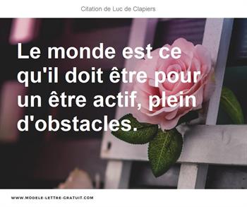 Citation de Luc de Clapiers