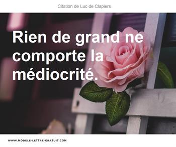 Citation de Luc de Clapiers