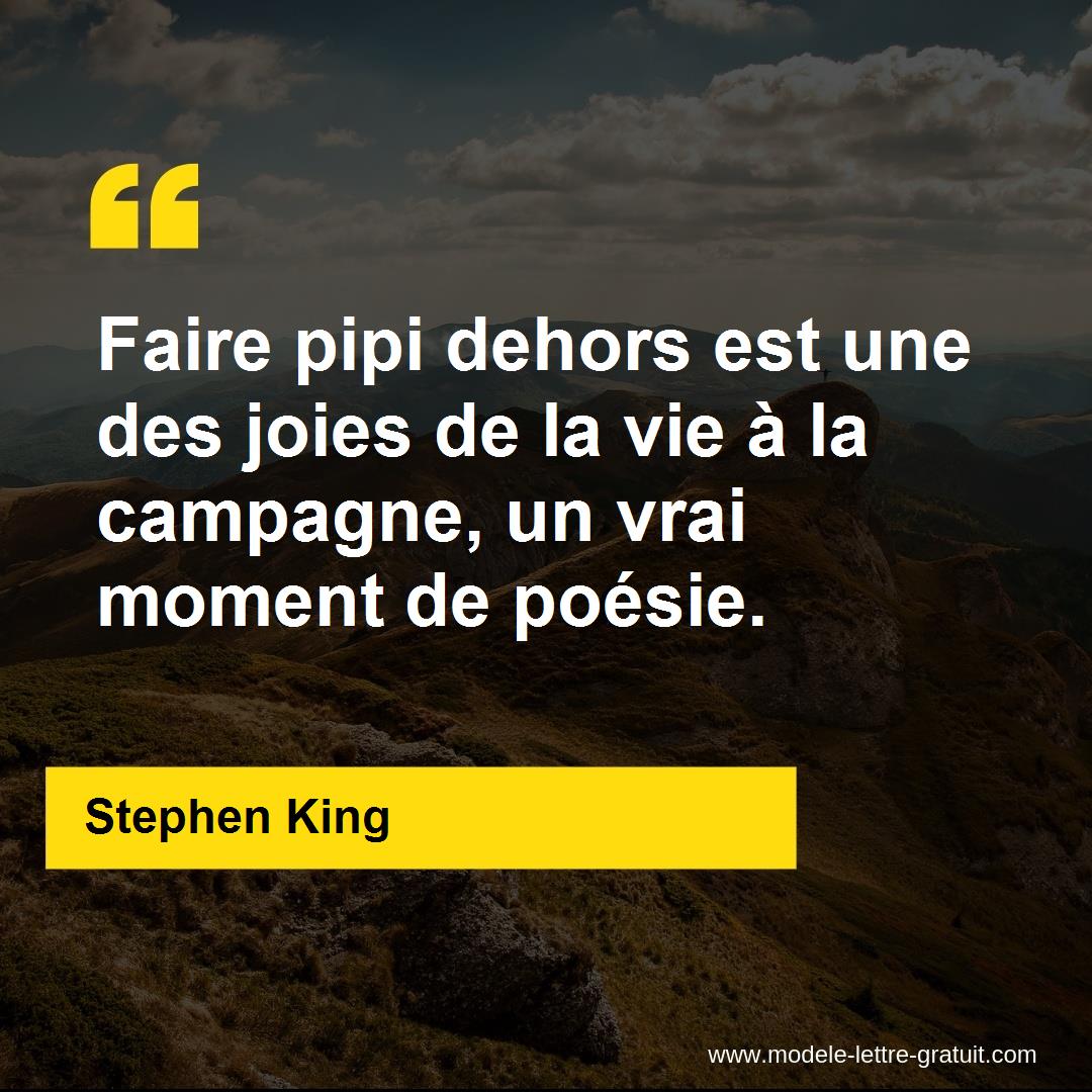 Faire Pipi Dehors Est Une Des Joies De La Vie A La Campagne Un